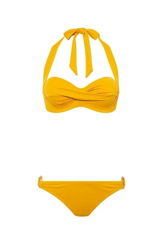 U.S. Polo Assn. Kadın Hardal Bikini Takım