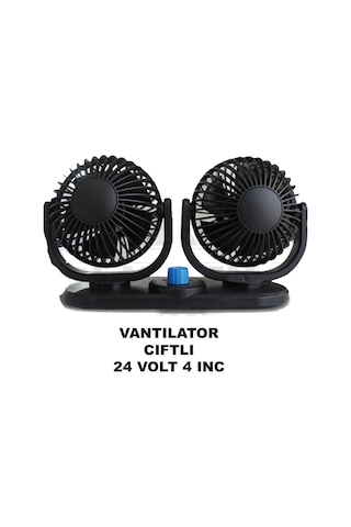 Beyaztuning 24 Volt Çift Başlı 4 Inch Araç İçi Fan Oto Vantilatör