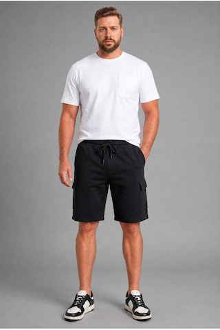 Defacto Relax Fıt Düz Paça Sweatshirt Kumaşı Uzun Şort H2058ax26smbk81 Siyah-bk81