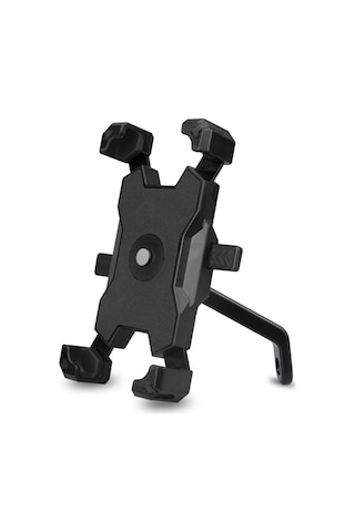 Pla-02 35-68 Inç Telefon Tutucu Motosiklet Bisiklet Dikiz Aynası Cep Telefonu Montajı - Siyah