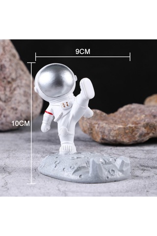 Astronot Dekorasyon Masa Üstü Telefon Tutucu Ve Tablet Standı