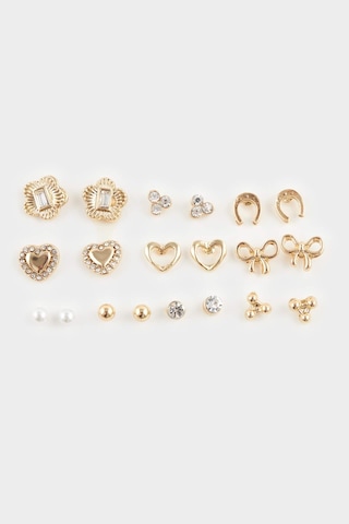 Defacto Kadın 10lu Gold Küpe F7667axnsgd1 Diğer