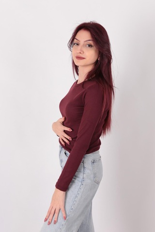 Busem W0010820 Kadın Bluz Bordo