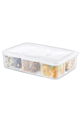 Klassy Line Saklama Seti 6+1 2,30 Lt +0,25 Lt 6 Lı Kahvaltılık Orta Boy Şeffaf