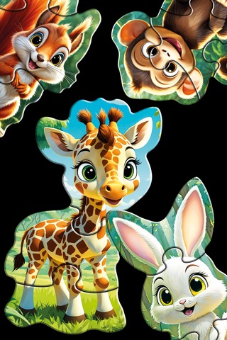 Sims Puzzle Bebekler İçin İlk Puzzle Yapboz Baby Orman - 1 Yaş Üstü Montessori Eğitici Oyuncak A04