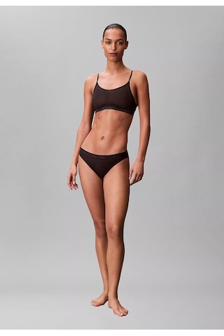 Calvin Klein Kadın Slim Fit Dokuma Kumaş Mini Siyah Büstiyer-14730