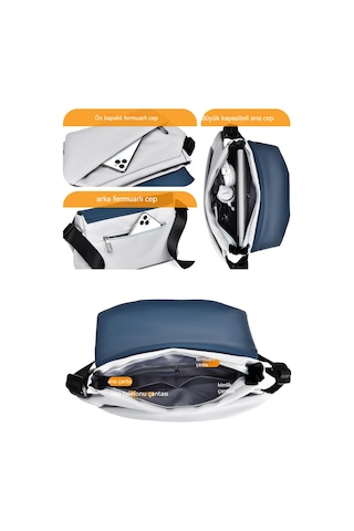 Erkekler İçin Şık Ve Fonksiyonel Omuz Çantası Modaya Uygun, Rahat Ve Çok Amaçlı Erkek Göğüs Çantası, High-end Tasarım İle Günlük Kullanım İçin Pratik Erkek Omuz Askılı Çanta Lacivert