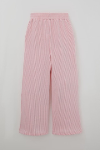 Breeze Kız Çocuk Pantolon Çizgi Detaylı Bağcık Aksesuarlı 8-14 Yaş , Pembe