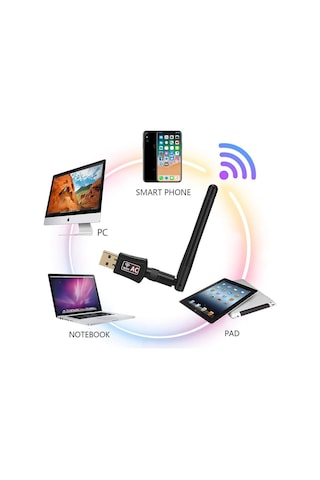 Juo Db600Ac Dual Band 600Mbps USB Wi-Fi Kablosuz Alıcı Ağ Adaptörü