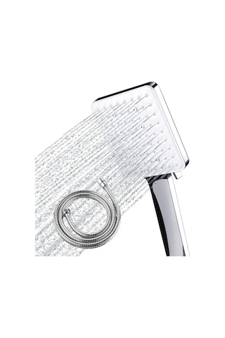 Ximistore9 6 Fonksiyonlu El Tipi Duş Sihirbazı Seti - Amerikan Stili Gizli Montajlı, 1.5m Hortumlu, 360 Ayarlanabilir, Şiddetli Mesaj Ve Buhar Özellikli Gümüş