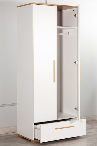 Eva 201 - 2 Kapaklı 1 Çekmeceli Gardırop