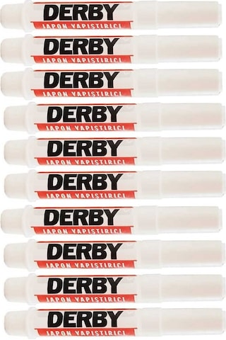 Japon Yapıştırıcısı Derby 10 Adet Mini Parmak Japon Yapıştırıcı Kuvvetli Hızlı Yapıştırıcı 1.5 Gr 10 Adet