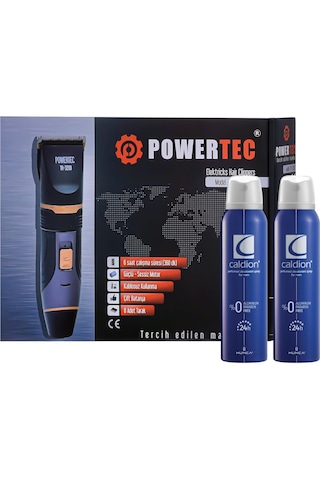 Tr-3200 Profesyonel Şarjlı Saç Sakal Tıraş Makinesi + Caldion Erkek Deodorant 2 Adet 1 Powertec Tr-3200 Profesyonel Şarjlı Saç Sakal Tıraş Makinesi + Caldion Erkek Deodorant 2 Adet 3 - 4 Saat