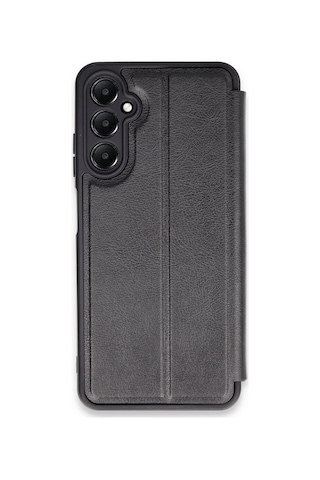 Newface - 689 - Samsung Galaxy Uyumlu A05s Kılıf Flip Cover - Csmo-tex - - Siyah Sıyah