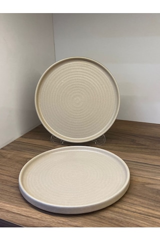 2'li Mirage Ripple Düz Tabak 21 Cm Ervis-sunum-kahvaltı-peynir-şarküteri Çok Amaçlı Gourmet Tabak Çok Renkli