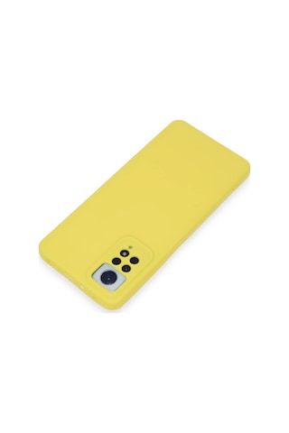 Gld-spt- Newface Xiaomi Redmi Note 12 Pro 4g Kılıf Nano İçi Kadife Silikon - Sarı