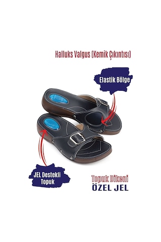 Comfort Style Ortopedik Halluks Ve Topuk Dikeni Terliği Kemik Çıkıntısı Terliği Lacivert