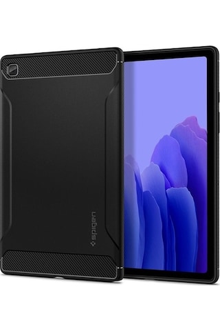 Galaxy Tab A7 Kılıf Uyumlu Spigen Rugged Armor - Black
