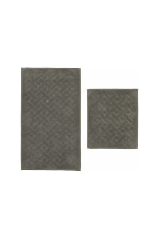 Karaca Home Foley 2'li Banyo Paspası Açık Gri Renkli