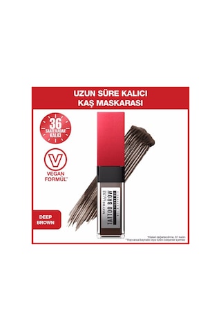 Maybelline New York Tattoo Brow Kaş Jeli 260 Deep Brown