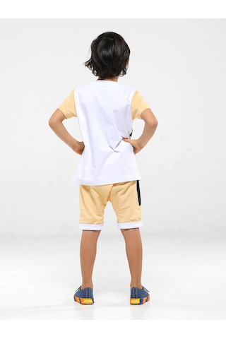 Casabony Surfer Baggy Erkek Çocuk Şort Takım - Sarı