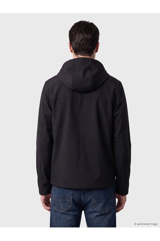 Lcwaıkıkı Classic Siyah Regular Fit Kapüşonlu Erkek Ceket