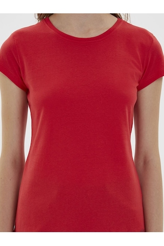 LOFT Regular Fit Kadın Tshirt K.kol Lf2022313 Q1.v1 Kırmızı