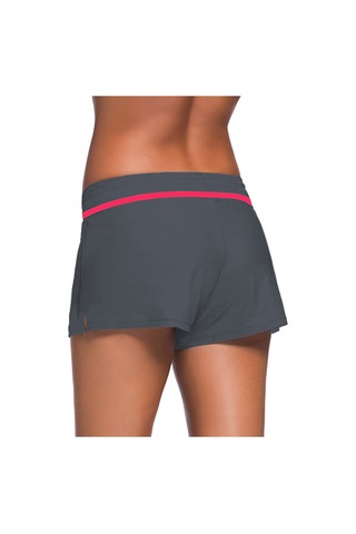 Mufunye Bayan Yazlık Düz Paça Mayo Şortu İç Astar Gri Pembe Cn:xl Diğer