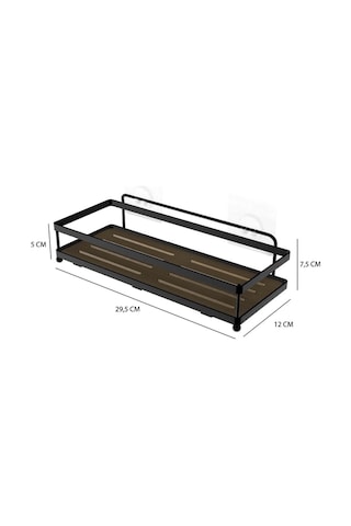 Teknotel Yapışkanlı Kancalı Banyo&mutfak Rafı Silver St180h Gri
