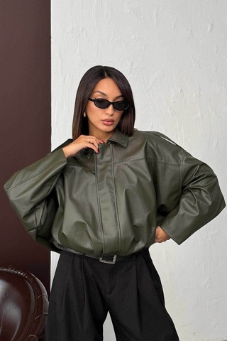 Verymoda Suni Deri Mont F2035 Haki