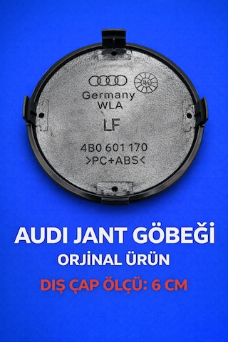 Audi Jant Göbeği Kapağı Dış Çap 6 Cm. 4 Adet Takım ıdır