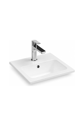 Isvea Sistema T-flat Slim İnce Formlu Lavabo 40x36 Cm Beyaz 10sl50040