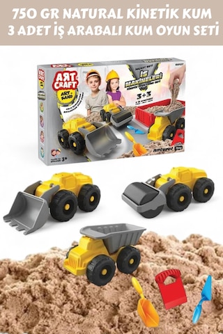 03727 İş Makineleri Kum Seti 750 Gr - Sarı