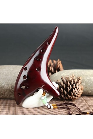 Valkyrie 12 Delik Seramik Flüt Ocarina Sualtı Müzik Enstrüman Müzik Lover Stil Acemi Enstrüman