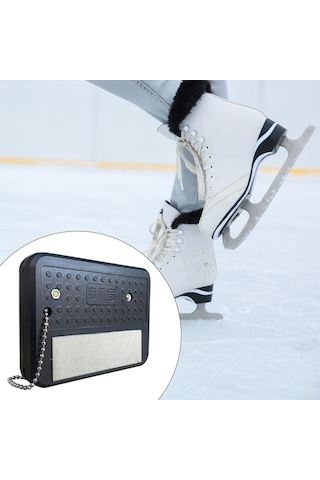 Homyl Buz Pateni Kenar Bıçak Bileyici Bileme Aleti Ev Hokeyi Siyah