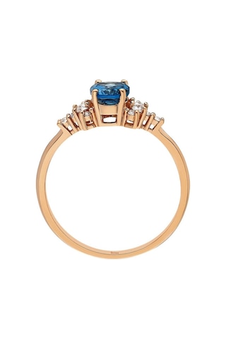 Sirius Pırlanta Ve London Blue Topaz Taşlı Ilayda Yüzük 0847R0026