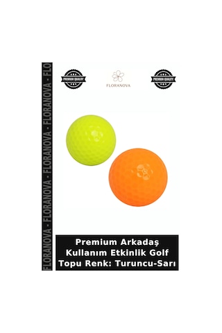 Premium Arkadaş Kullanım Etkinlik Golf Topu Renk: Turuncu-sarı Çok Renkli