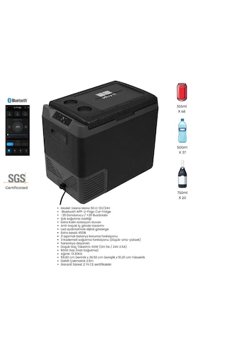 U-frigo Oto Buzdolabı Vesna Mono 50lt 12v/24v 0.75 Mm