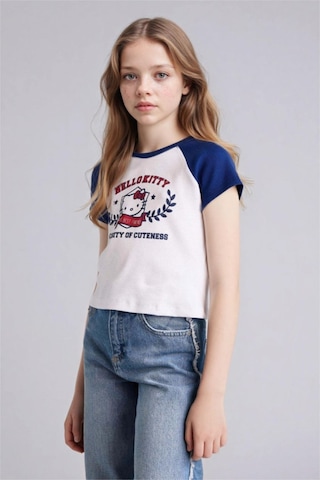 Defacto Hello Kıtty Fıtted Ribana Tişört Kız Çocuk G8186a826smwt34 Beyaz-wt34