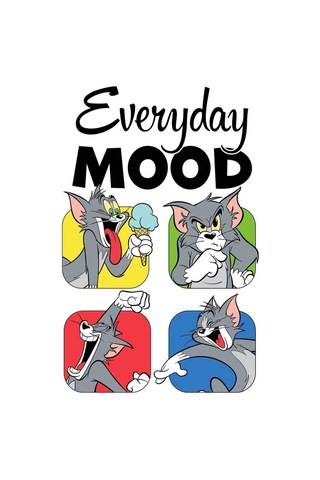 Tom Ve Jerry Mood Ütü İle Uygulanabilen Dtf Tekstil Baskı