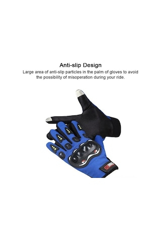 Fastbuy Erkek Motosiklet Eldiveni Kırılmaya Dayanıklı Kaymaz Dokunmatik Ekranlı Nefes Alan Kış Yaz 203 Kırmızı