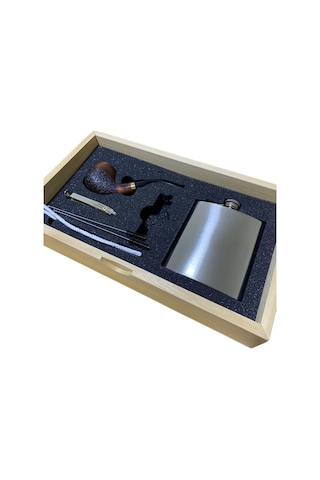 Dapper Gül Kökü Balsa Filtre Mataralı Lüks Pipo Seti