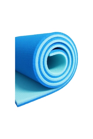 Elit Spor Yoga Plates Matı Mavi 1.80 Cm Boy 60 Cm En X 1 Cm Kalınlık Gri Mavi