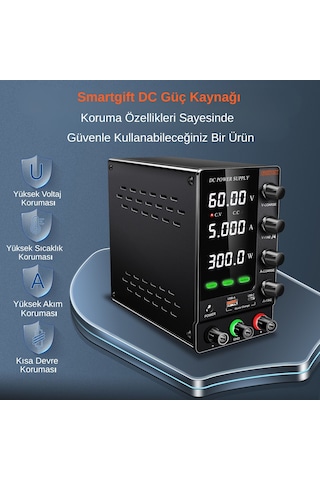 0-60v/5a Ayarlı Dc Güç Kaynağı Voltaj Regülatörü Süper Model