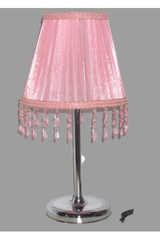 Pembe Boncuklu Yatak Odası Kız Çocuk Odası Abajur