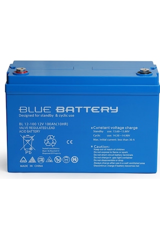 12 Volt 100 Amper Jel Akü Derin Döngü Blg12-100 Deep Cycle
