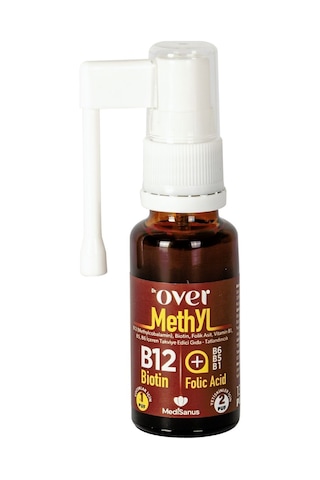 Dr. Over B12 Plus Biotin Folik Asit Vitamin B1 B5 B6 İçeren Takviye Edici Gıda 3 x 20 ML