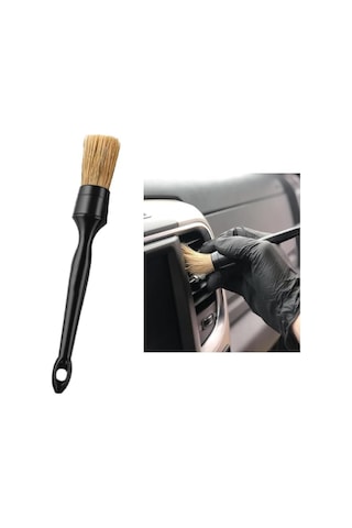 Oto Detay Temizlik Fırçası Araba Klima Temizleme Fırçası, Araç İç Temizlik Fırçası, Yumuşak Doğal Kıl, Çizmez Detailing Brush, Havalandırma & Konsol Temizleme Fırçası