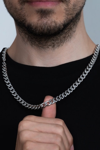 Gurmet Erkek Paslanmaz Çelik Kolye Zincir Kalın 8Mm Eck18K (417463292)