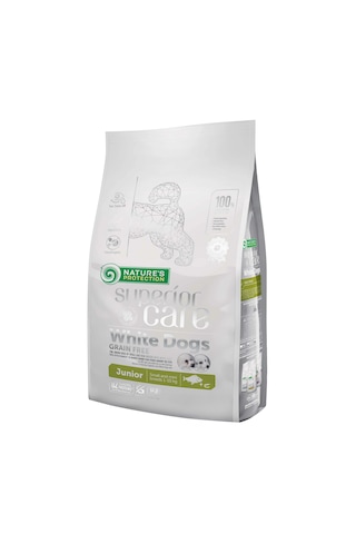 Nature's Protection Superior Care Beyaz Tüylü Köpekler İçin Balıklı Tahılsız Küçük Irk Yavru Köpek Maması 10kg